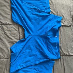 Blue running capri pant